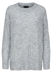 Selected Femme, Damen Pullover 'Slfalia LS Knit O-Neck', Graumeliert
