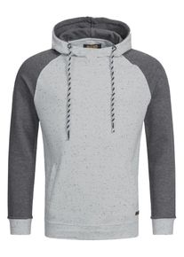 INDICODE JEANS, Herren Sweatshirt 'Ilyes', Hellgrau / Dunkelgrau