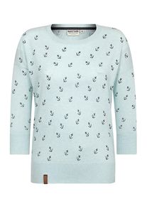 Naketano, Damen Pullover 'Maja Big Anchor', Mint