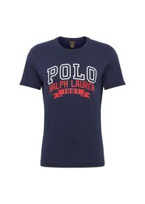 Polo Ralph Lauren, Herren Shirt 'SSCNCMSLM M1-SHORT SLEEVE-T-SHIRT', Navy / Rot / Wei&szlig;