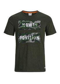 Jack & Jones JACK & JONES, Herren T-Shirt 'Camo', Oliv