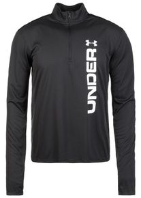 Under Armour, Herren Shirt 'UA Speed Stride Split', Schwarz / Wei&szlig;