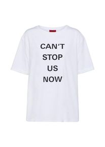 Hugo, Damen T-Shirt 'Denova', Schwarz / Offwhite
