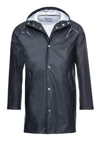KnowledgeCotton Apparel, Herren Jacke 'Long Rain Jacket', Blau