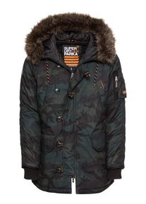 Superdry, Herren Jacke, Khaki / Smaragd / Schwarz