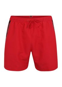 Calvin Klein Swimwear, Herren Badeshorts 'MEDIUM DRAWSTRING', Rot