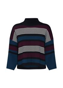Native Youth, Damen Pullover 'BEAUFORT KNIT', Petrol / Beere / Schwarz