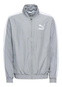 Puma, Herren Jacke 'Iconic T7 Track', Grau / Wei&szlig;