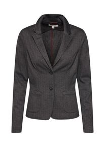 comma, Damen Blazer 'Fischgrat-Blazer', Grau
