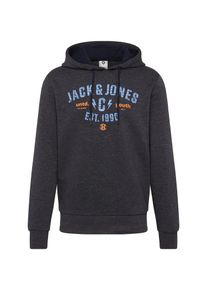 Jack & Jones JACK & JONES, Herren Sweatshirt, Rauchblau / Basaltgrau / Orange