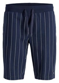 Jack & Jones JACK & JONES, Herren Sweatshorts, Navy / Wei&szlig;