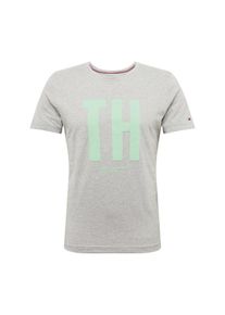 Tommy Hilfiger, Herren Shirt, Graumeliert / Mint