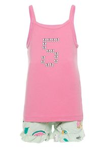 name it, M&auml;dchen Top-Shorts Set, Hellgr&uuml;n / Pink
