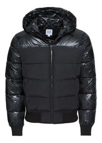 GAP, Herren Steppjacke 'HVYWT PUFFER JKT W/ HOOD', Schwarz