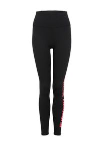 Superdry, Damen Sportleggings 'CORE ESSENTIAL', Rosa / Schwarz