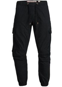 INDICODE JEANS, Herren Cargohosen ' Levi Cargo ', Schwarz