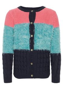 name it, M&auml;dchen Flauschiger Strick-Cardigan, Rosa