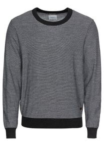 Pepe Jeans, Herren Pullover 'LONDON', Dunkelblau / Wei&szlig;