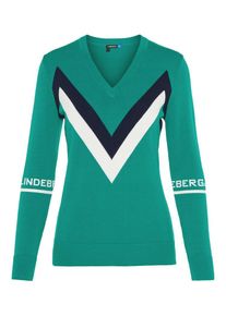 J. Lindeberg J.Lindeberg, Damen Pullover 'W Celena', Gr&uuml;n / Schwarz / Wei&szlig;