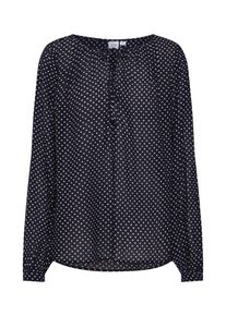 GAP, Damen Bluse 'LS PINTK ZEN TOP', Schwarz / Wei&szlig;
