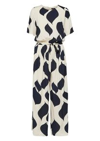 Selected Femme, Damen Jumpsuit, Beige / Schwarz