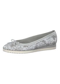 Tamaris, Damen Ballerinas, Wei&szlig;