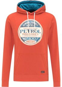 PETROL INDUSTRIES, Herren Sweatshirt, Himmelblau / Orange / Perlwei&szlig;