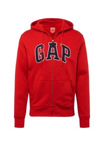 GAP, Herren Sweatjacke 'CHL FZ ARCH', Dunkelblau / Rot