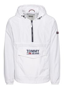 Tommy Jeans, Herren Anorak 'TJM POP OVER ANORAK', Dunkelblau / Rot / Wei&szlig;