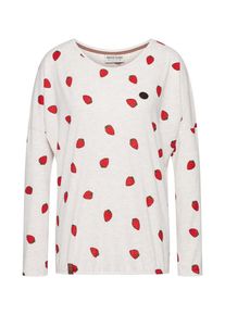 Naketano, Damen Sweatshirt 'Impulse of the spirit', Elfenbein / Rot