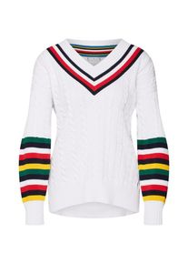 Tommy Hilfiger, Damen Pullover 'Janah', Mischfarben / Wei&szlig;