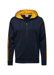 Jack & Jones JACK & JONES, Herren Sweatjacke 'POPS', Dunkelblau / Gelb