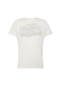 Pepe Jeans, Herren T-Shirt 'IZZO', Hellgrau / Wei&szlig;