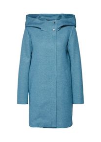 Only, Damen Mantel 'onlMADDIE Light Hooded Long Coat CC OTW', Himmelblau