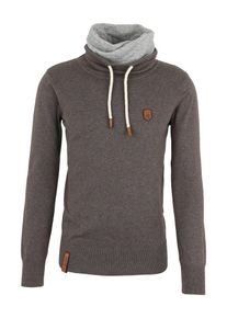 Naketano, Herren Strickpullover 'Feuerkralle', Dunkelgrau