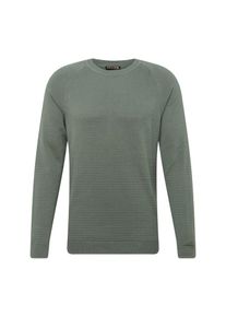 Review, Herren Pullover 'CN SUMMER STRCTR', Dunkelgr&uuml;n