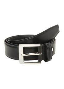 Vanzetti, Herren Ledergürtel im Business-Look 3.5cm, Schwarz