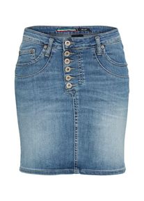 PLEASE, Damen Jeansrock, Blue Denim