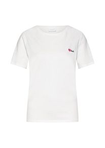 Vila, Damen Shirt 'HEARTBEAT', Wei&szlig;