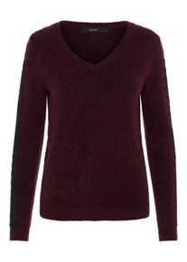V&eacute;ro Moda VERO MODA, Damen Strickpullover, Weinrot / Schwarz