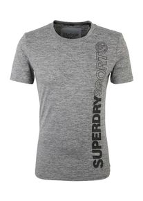 Superdry, Herren Trainingsshirt 'ACTIVE', Grau / Schwarz