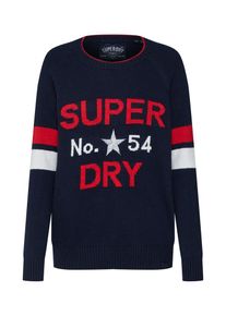 Superdry, Damen Pullover, Navy / Rot / Wei&szlig;