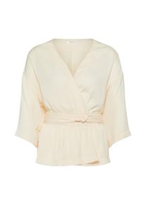 MOSS COPENHAGEN, Damen Wickelshirt, Ecru