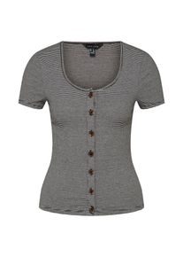 New Look, Damen T Shirt, Dunkelgrau / Schwarz