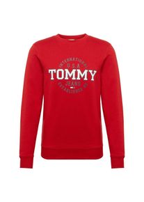 Tommy Jeans, Herren Sweatshirt 'TJM CIRCULAR CREW', Dunkelblau / Rot / Wei&szlig;