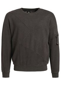 Khujo, Herren Sweatshirt 'TANGENT', Mokka