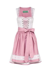 Country Line, Damen Dirndl in Midil&auml;nge, Hellgrau / Ros&eacute;