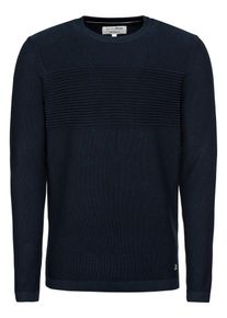 Tom Tailor Denim, Herren Pullover 'structure mix basic plus crew', Navy