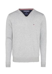 Tommy Hilfiger, Herren Pullover 'SILK', Hellgrau