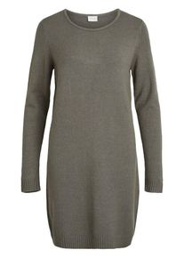 Vila, Damen Schlichtes Strickkleid, Hellbeige